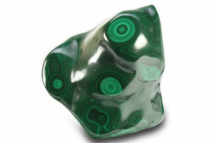 Banded Polished Malachite Specimen - DR Congo #273906